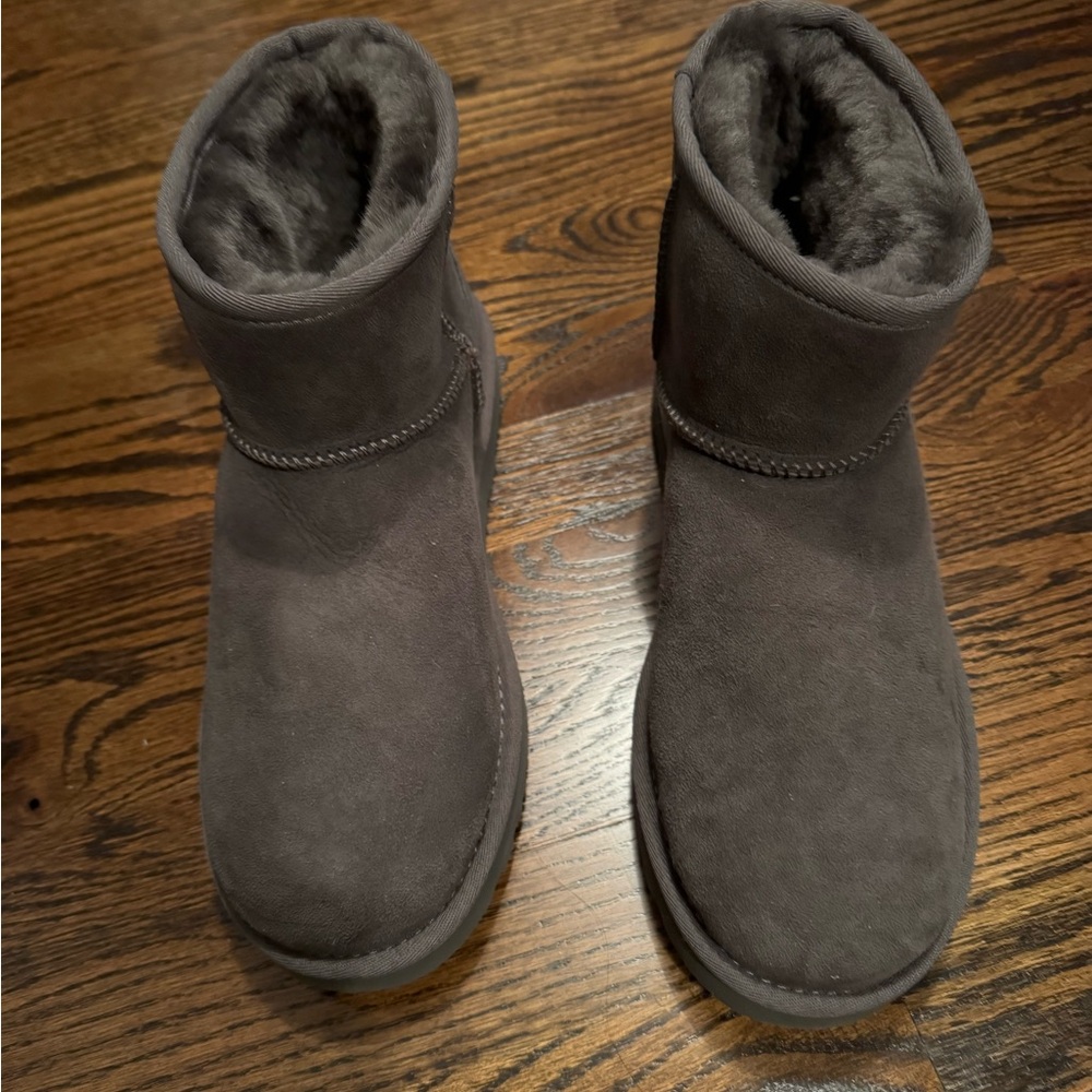 UGG Never Worn Short Suede Boots - Grey